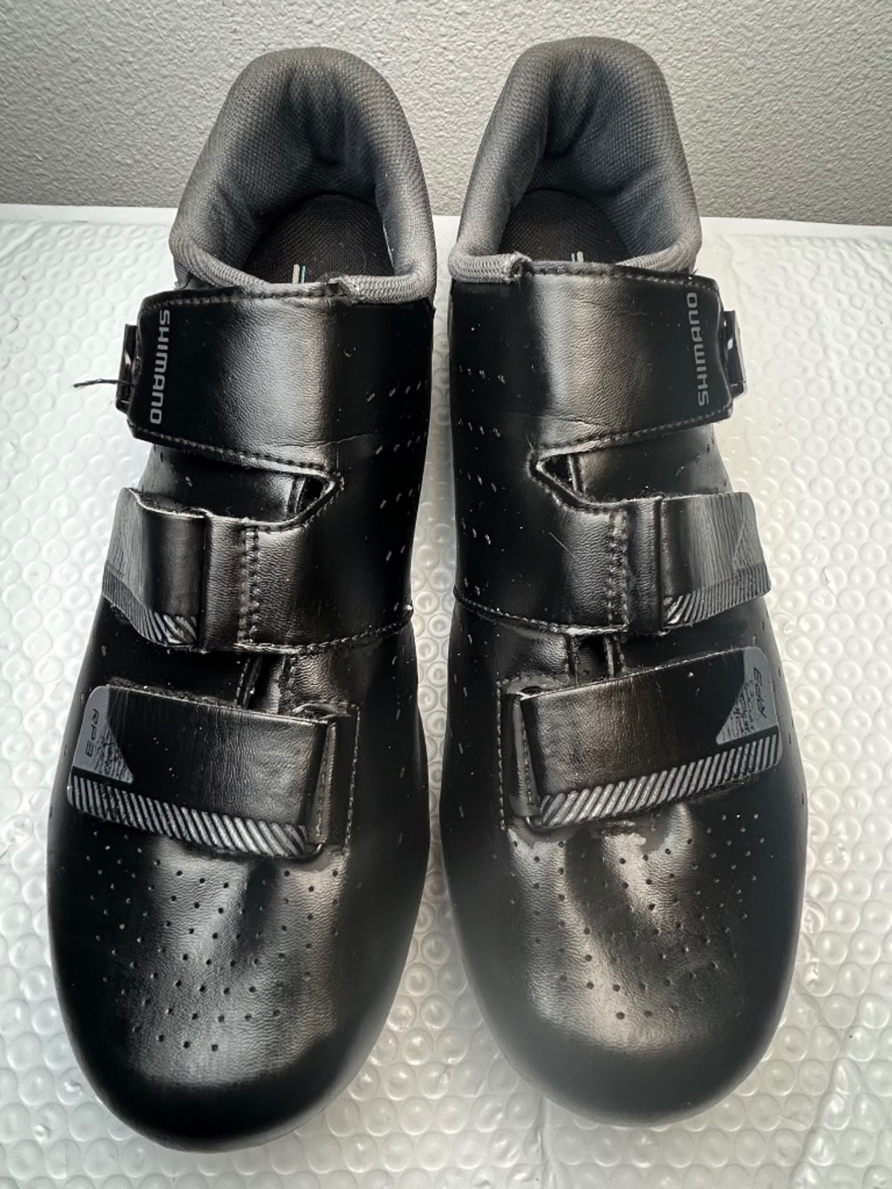 Shimano RP3 Cycling Shoes Men's Size 11.2 Black Synthetic Leather